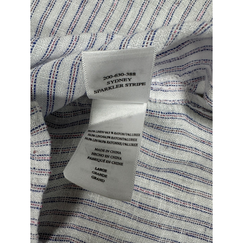 Rails Sydney Sparkler Stripe Size Large Linen Ble… - image 6